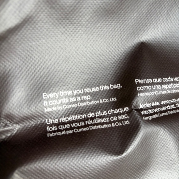 Lululemon shopping tote bag black white Large - Picture 5 of 5